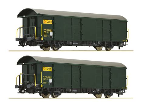 Roco Set Of 2 Postal Freight Cars Of Swisspost EuroTrainHobby