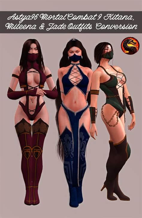 Astya96 Mortal Combat IX Mileena Kitana Jade Outfits Conversion