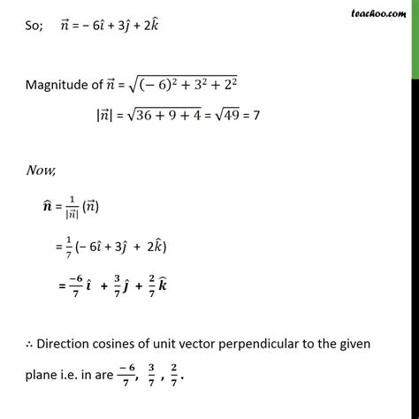 How To Find Unit Vector Perpendicular To Plane