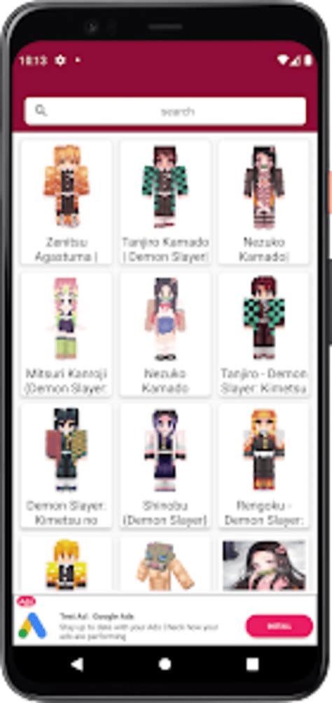 Skin De Demon Slayer Minecraft Para Android Descargar
