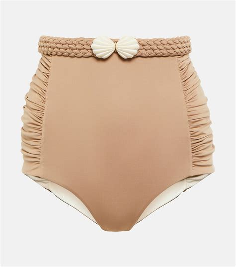 Johanna Ortiz High Rise Belted Bikini Bottoms Johanna Ortiz