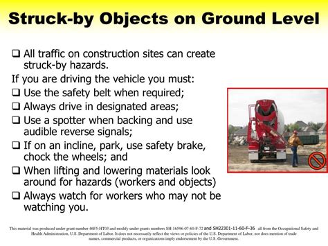 Ppt Big Four Construction Hazards Struck By Hazards Powerpoint