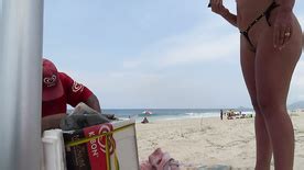 Novinha Bikini Fio Dental Frontal Cameltoe Praia Cnn Amador