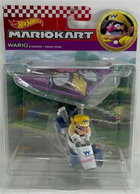 Hot Wheels Gvd Mario Kart Wario B Dashe And Wario Wing Contemporary Manufacture