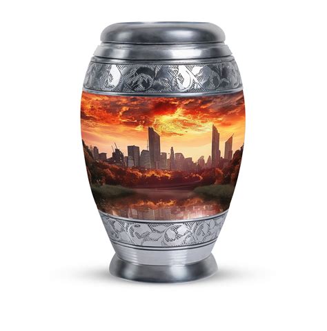 Big City View Urn For Ashes Women Urn Keepsake Human Ashes Urns For