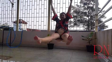 Cute Housewife Has Fun Without Panties On The Swing Slut Swings And Shows Her Perfect Pussy