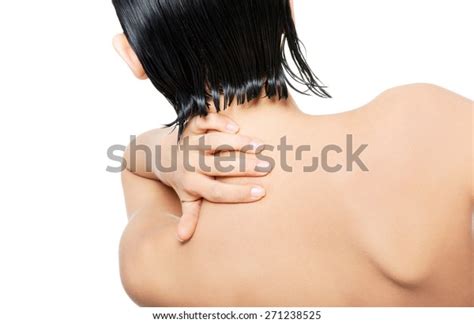 Back View Nude Woman Touching Her Stock Photo 271238525 Shutterstock