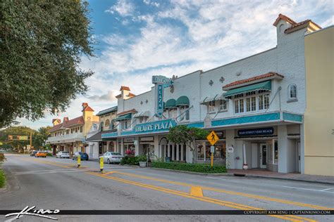 Theatre Plaza Historic Downtown Vero Beach Florida Royal Stock Photo