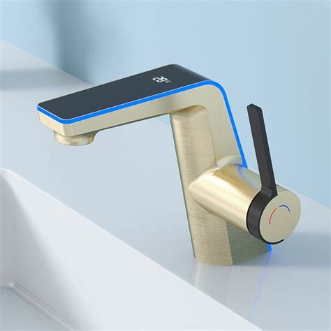 Thebest Single Handle Hot Cold Water Basin Faucet Brass Vessel Sink Faucet Smart Digital Oct