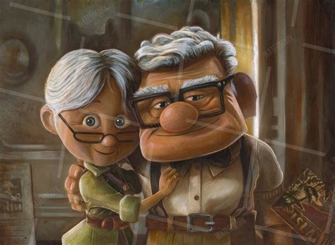 ellie carl fredricksen premium poster print disney pixar  wall