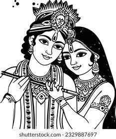 black white radha krishna royalty  images stock