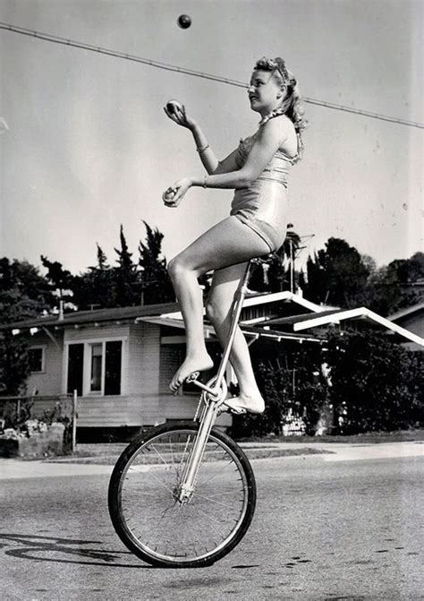 Vintage red unicycle | Vintage bicycle history, Retro circus one piece