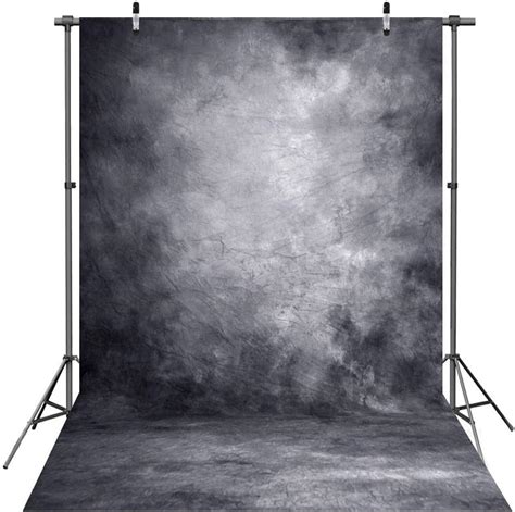 Bewfar 5x7ft Abstract Black Photography Backdrop Solid