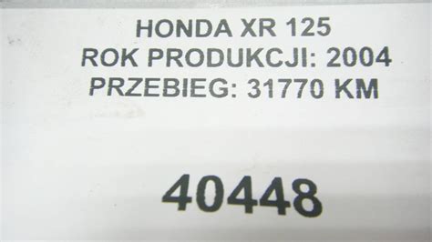 Silnik Honda Xr Gwarancja Dni Sklep Z Cz Ciami Motocyklowymi