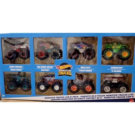 風火輪大腳車八合一盒裝組 Hot Wheels 風火輪 大腳車 正版 美泰兒盒損優惠 蝦皮購物