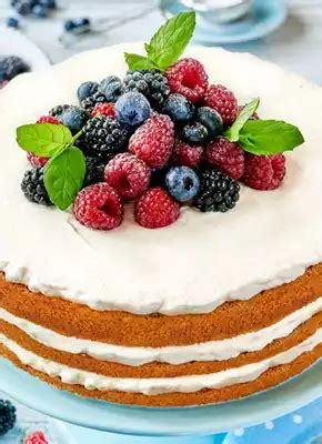 Naked Cake Mit Beeren Rezept Dr Oetker
