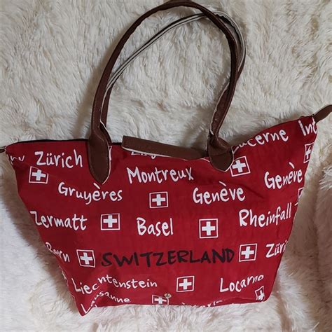 Switzerland | Bags | Nwot Red Nylon Switzerland Bag | Poshmark
