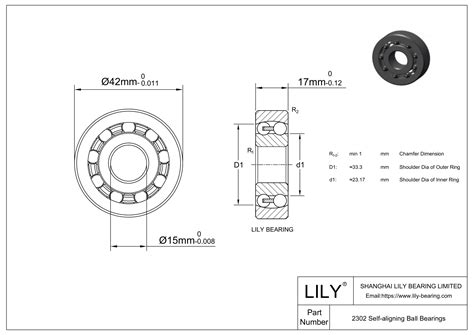 S2302 | Stainless Steel Self Aligning Ball Bearings | LILY Bearing