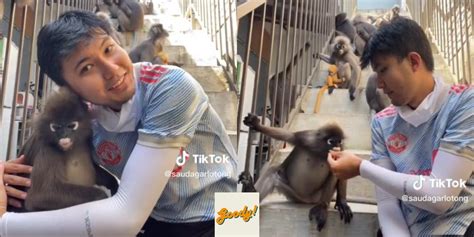 man shows special bond   troop  lotong