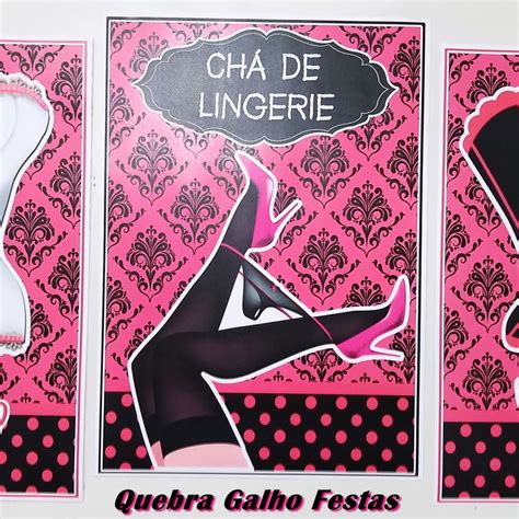 Kit Painel Ch De Lingerie Kit Posters Elo