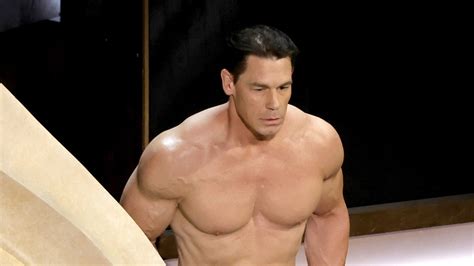 Naked John Cena Takes The Award For Most Commitment To The Bit At The Oscars Glamour Uk