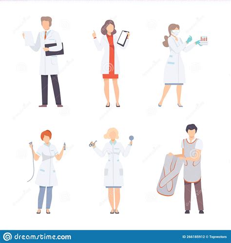 Cartoon Radiologist With Patient Vector Illustration | CartoonDealer