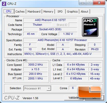 AMD Phenom II X6 1075T 6 Core Processor Performance Review Legit Reviews