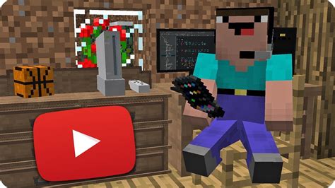 NOOB SE VUELVE YOUTUBER Y GRABA VÍDEOS EN MINECRAFT YouTube