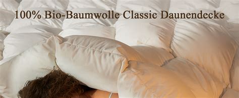 BPC Leichte Daunendecke 240x260, Sommer Bettdecke | 100% Bio-Baumwolle