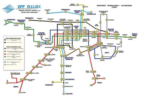 Osijek Map - Croatia