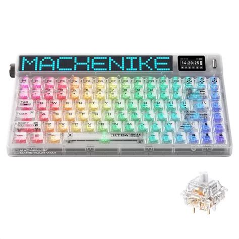Teclado Mec Nico Inal Mbrico Machenike Kt With Pixel Tft Hd Screen Rgb Teclado Pins Hot