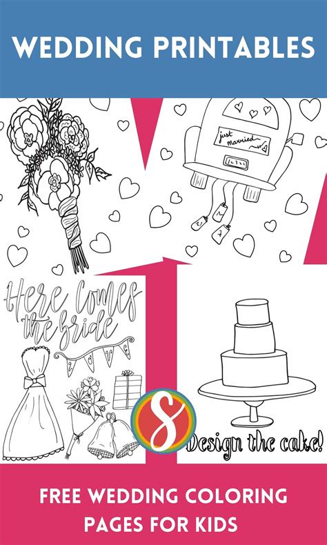 Free Printable Coloring Pages for Your Wedding