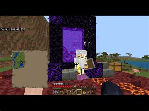 Diamonds Found Nether Portal Created Survival Gameplay 2