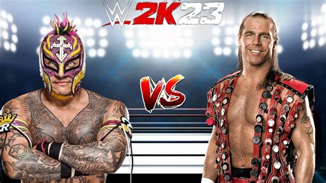 WWE 2K23 REY MYSTERIO VS SHAWN MICHAELS SUBMISSION MATCH FOR THE WWE