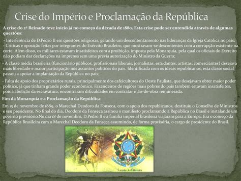 PPT História do Brasil Brasil Colônia Império e República Velha