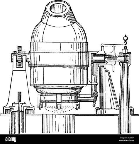 Bessemer converter drawing Stock Vector Images - Alamy