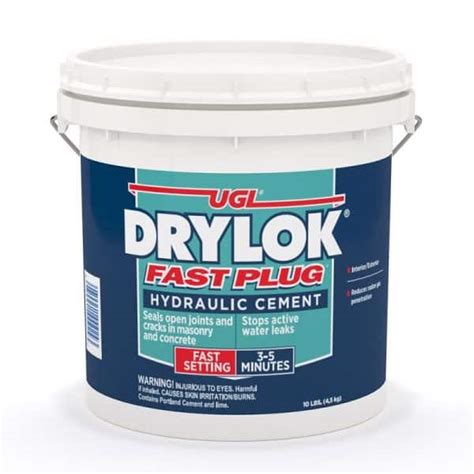 Drylok Fast Plug Hydraulic And Anchoring Cement 10 Lb Gray Paintplace