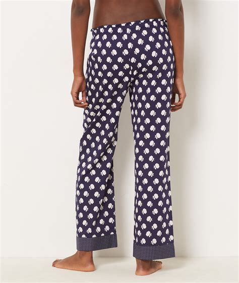 Printed Pajama Pants Florish 2 Imp Fd Marine Etam