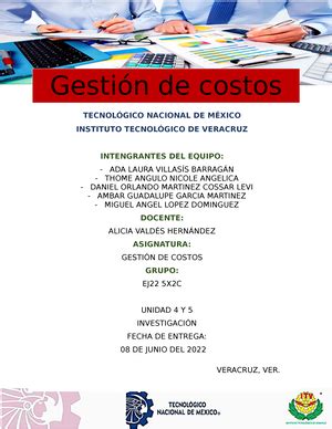 Gestion De Costos Ejercicios Gestion De Costos Instituto