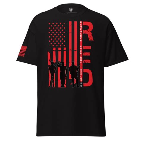 Red Remember Everyone Deployed Duty Bound Apparel