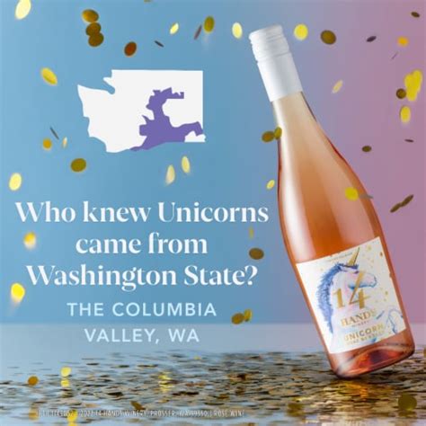 14 Hands Unicorn Rosé Bubbles Washington Sparkling Rosé Wine 750 Ml Kroger