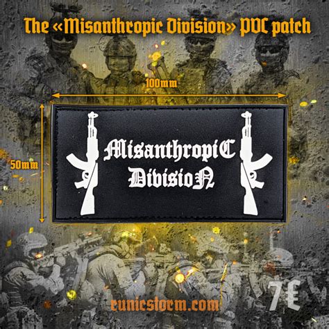 The «Misanthropic Division» PVC patch – Runic Storm