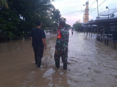 Tanggul Kembali Jebol Puluhan Rumah Terendam Banjir