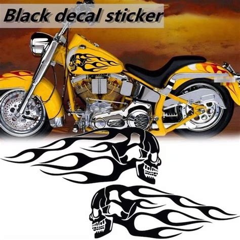 Motorcycle Skull Decals Gas Tank - Etsy