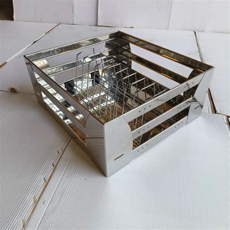 Rectangular Stainless Steel Modular Kitchen Basket Size Customizable