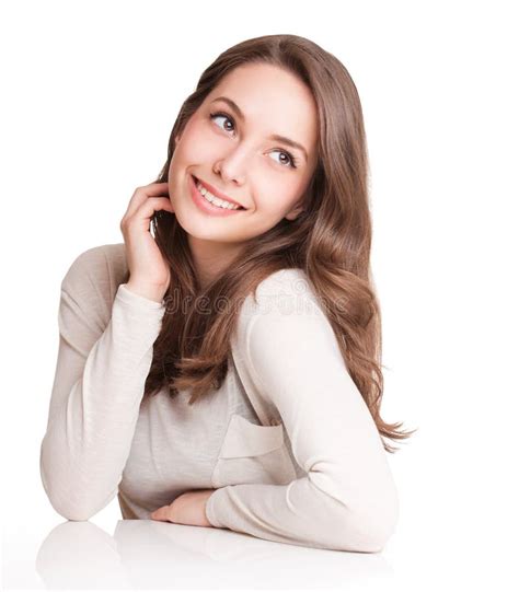 Sweet Brunette Stock Photo Image Of Space Sweater