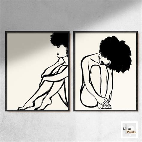Two Nude Woman Art Etsy
