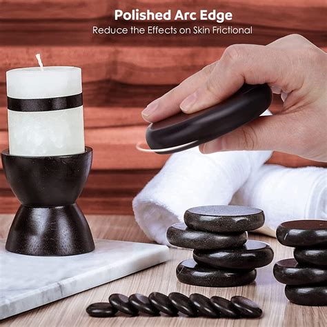 Piece Hot Rocks Massage Kit With Portable Warmer Basalt Stones For Spa Therapy Massage