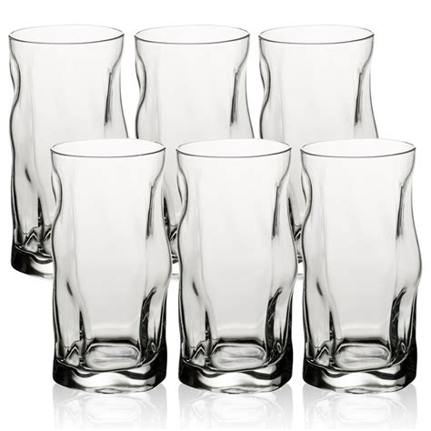 Bormioli Rocco 6 Piece 460ml Glass Drinking Glass Glassware Set