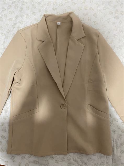 Blazer Nude Color Women S Fashion Coats Jackets And Outerwear On Carousell